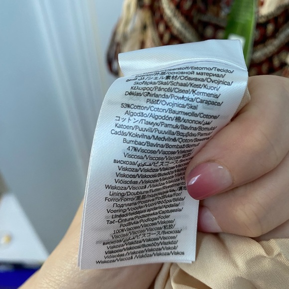 FARM Rio Aura Floral Sand Sleeveless Midi Dress - Picture 9 of 11